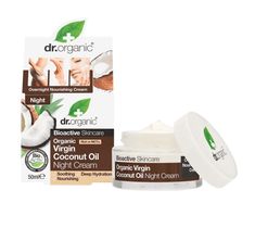 Dr.Organic Virgin Coconut Oil Night Cream intensywnie odżywczy krem na noc do skóry suchej 50ml