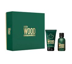 Dsquared2 Green Wood Pour Homme zestaw woda toaletowa spray 100ml + żel pod prysznic 150ml (1 szt.)