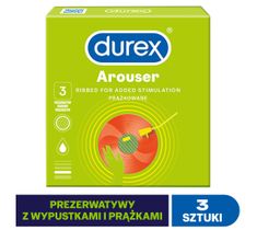 Durex Arouser prezerwatywy prążkowane (3 szt.)