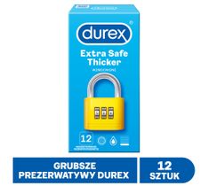 Durex Extra Safe prezerwatywy grubsze nawilżane (12 szt.)