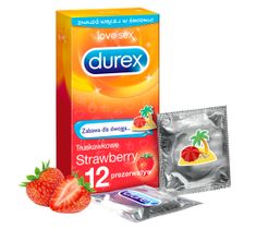 Durex Extra Safe prezerwatywy Strawberry Emoji (12 szt.)