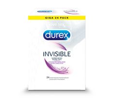 Durex Invisible prezerwatywy dodatkowo nawilżane cienkie (24 szt.)