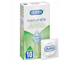 Durex Naturals cienkie prezerwatywy z lubrykantem stworzone z myślą o niej (10 szt.)