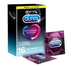 Durex Performax Intense prezerwatywy opóźniające wytrysk (16 szt.)