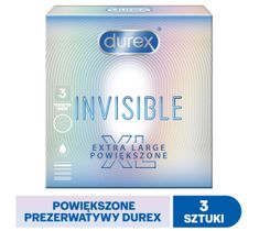 Durex – Prezerwatywy Invisible XL (3 szt.)