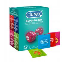 Durex Suprise Me mix prezerwatywy 40 szt dla przyjemności odkrywania