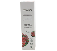 Ecolatier Organic Wild Rose krem-maska do twarzy przeciwstarzeniowa na noc (50 ml)