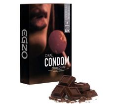 Egzo Oral Condom smakowe prezerwatywy Chocolate (3 szt.)