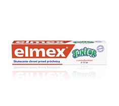 Elmex pasta do zębów dla dzieci Junior 6-12 lat DUO druga 50%  75 ml x 2