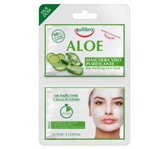Equilibra Aloe Purifying Face Mask oczyszczająca aloesowa maseczka do twarzy (2 x7.5 ml)