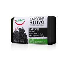 Equilibra Carbo Detox 100% Vegetal Detox Soap mydło oczyszczające z aktywnym węglem (100 g)