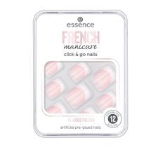 Essence French Manicure Click & Go Nails sztuczne paznokcie 01 Classic French (12 szt.)