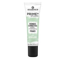 Essence Prime + Studio Redness Correcting + pore minimizing Primer baza korygująca z zieloną glinką (30 ml)
