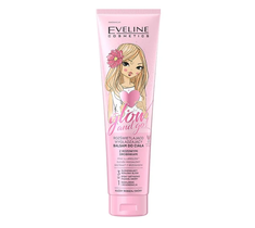 Eveline Cosmetics Glow and Go Rozświetlająco-wygładzający balsam do ciała z różowymi drobinkami (150 ml)