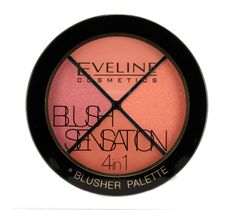 Eveline Blush Sensation 4in1 – zestaw róży do twarzy (12 g)