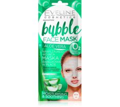 Eveline Bubble Face Mask Aloe Vera maska bąbelkowa w płacie nawilżająco-kojąca