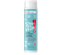Eveline #Clean Your Skin Oczyszczająco-matujący Tonik przeciw niedoskonałościom  225ml