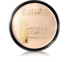 Eveline Cosmetics Art Make-Up Anti-Shine Complex Pressed Powder matujący puder mineralny z jedwabiem 33 Golden Sand (14 g)