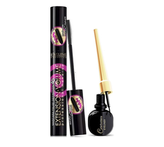 Eveline – zestaw Extension Volume Mascara 4D Black (10 ml) + Celebrities Eyeliner Pencil Black (0.28g)