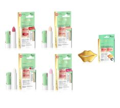 Eveline Cosmetics Lip Therapy Professional S.O.S. Expert zestaw maseczka do ust (2 szt.) + balsam do ust Tint Rose (3 szt.) + balsam do ust Tint Red (4 szt.)+ balsam do ust Tint Nude (3 szt.) + balsam do ust Care Formula  (3 szt.)