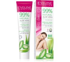 Eveline Natural Aloe Vera 99% łagodny krem do depilacji rąk, nóg i bikini (125 ml)