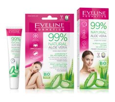 Eveline Natural Aloe Vera 99% zestaw do depilacji twarzy i podbródka