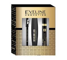Eveline Exclusive Edition – zestaw prezentowy Big Volume Lash – pogrubiający tusz do rzęs (10 ml) + Eyeliner Pencil – kredka do oczu Black (0,28 g) + Eyebrow Corrector – korektor do brwi (9 ml)