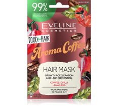 Eveline Food For Hair Aroma Coffee wzmacniająca maska do włosów z tendencją do wypadania (20 ml)