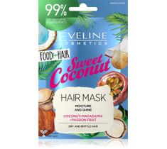 Eveline Food For Hair maska nawilżająca do włosów Kokos (20 ml)