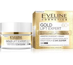 Eveline Gold Lift Expert 60+ – krem-serum do twarzy odmładzające na dzień i noc (50 ml)