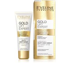 Eveline Gold Lift Expert – krem-serum na twarz szyję i dekolt ujędrniające (40 ml)