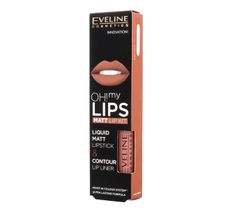 Eveline OH! My Lips – zestaw do makijażu ust (pomadka + konturówka) nr 01 Neutral Nude (1 op.)