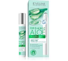 Eveline Organic Aloe + Collagen nawilżający roll-on modelujący kontur oczu (15 ml)