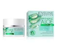 Eveline Organic Aloe + Collagen żel do twarzy nawilżająco-matujący (50 ml)