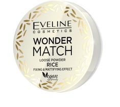 Eveline Wonder Match puder sypki matująco - utrwalający Rice