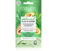 Eveline Clay&Herbs maseczka-peeling Zielona glinka (8 ml)