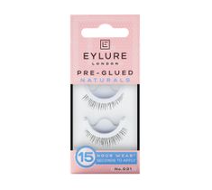 Eylure Pre-Glued False Lashes sztuczne rzęsy samoprzylepne naturalny efekt No. 031 Naturals (1 para)