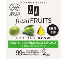 AA Fresh Fruits pasta peelingująco - myjąca z olejkiem z oliwki (50 ml)
