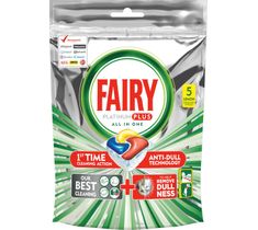Fairy kapsułki do zmywarek Cytryns Platinum Plus (5 szt.)