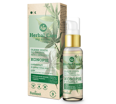 Herbal Care Olejek serum do twarzy, szyi i dekoltu Konopie z witaminą E do każdego rodzaju skóry (50 ml)