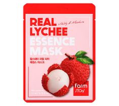 FarmStay Real Lychee Essense Mask nawilżająca maseczka w płachcie z ekstraktem z liczi (23 ml)