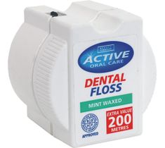 Active Oral Care Dental Floss nić dentystyczna woskowana Mint (200 m)