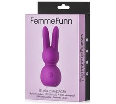 FemmeFunn Stubby 2 Massager mini wibrator punktu G + masażer typu króliczek Purple