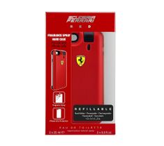 Ferrari Scuderia Red zestaw prezentowy woda toaletowa Refillable 2 x 25ml + iPhone 6/6s Phone Case