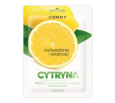 Conny Lemon Essence Mask – rozświetlająca maseczka w płachcie Cytryna (23 g)