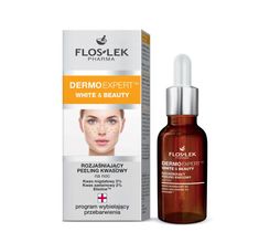 Floslek Pharma Dermo Expert White & Beauty peeling kwasowy rozjaśniający na noc 30 ml