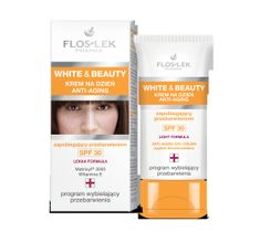 Floslek White&Beauty – krem na dzień zapobiegający przebarwieniom SPF 30 (30 ml)