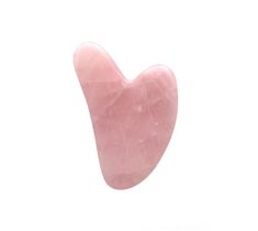 Fluff Gua Sha Stone kamień do masażu twarzy Różowy Kwarc (1 szt.)