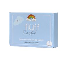 Fluff Rainbow Bath Clouds tęczowe chmurki do kąpieli (4 szt.)