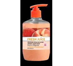 Fresh Juice kremowe mydło w płynie Peach & Magnolia z olejkiem brzoskwiniowym 460 ml